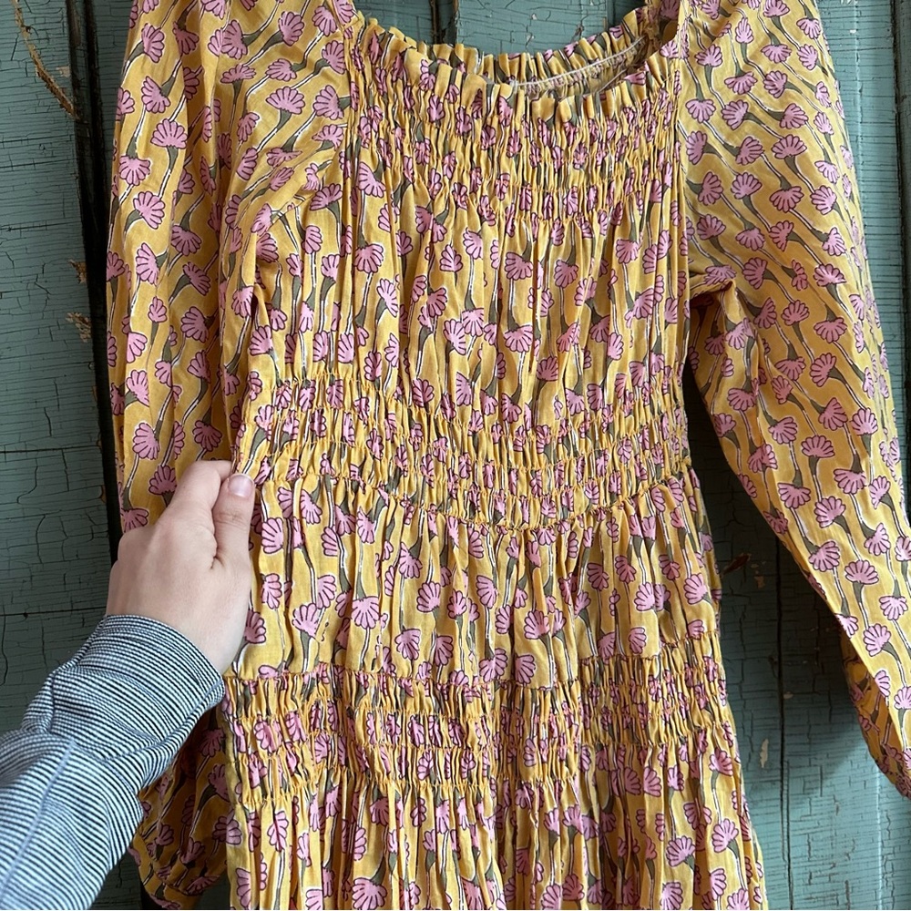 NWT Ciao Lucia Cecilia Dress Bloom Tiered Floral Cotton Size Womens Large - Picture 6 of 9